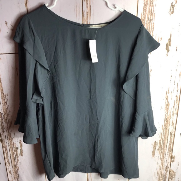 Loft ruffle sleeve blouse - Picture 3 of 7